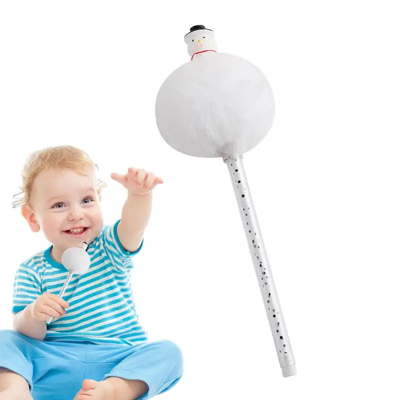 Christmas Ink Pens Multicolor Fluffy Plush Gel Ink Pens Christmas Pens With Reindeer Christmas Tree Snowman Shape For Coworkers