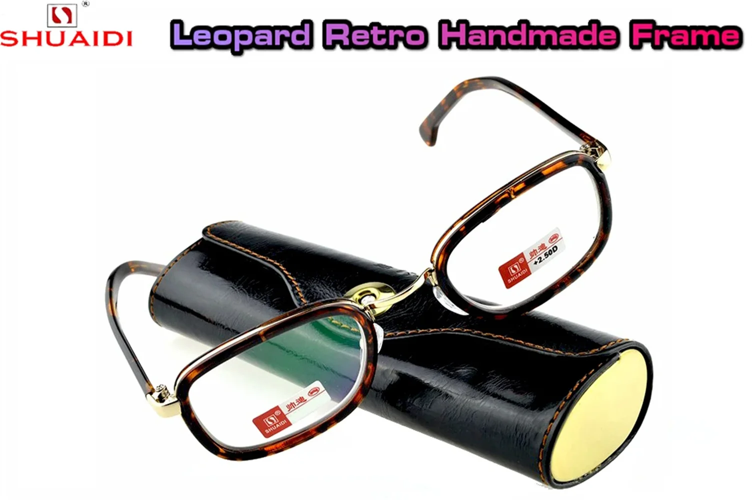 

=CLARA VIDA= Oval Retro Vintage Hand made frame nerd Reading Glasses With Case Multilayer Coated Lens +1 +1.5 +2 +2.5 +3 +3.5 +4