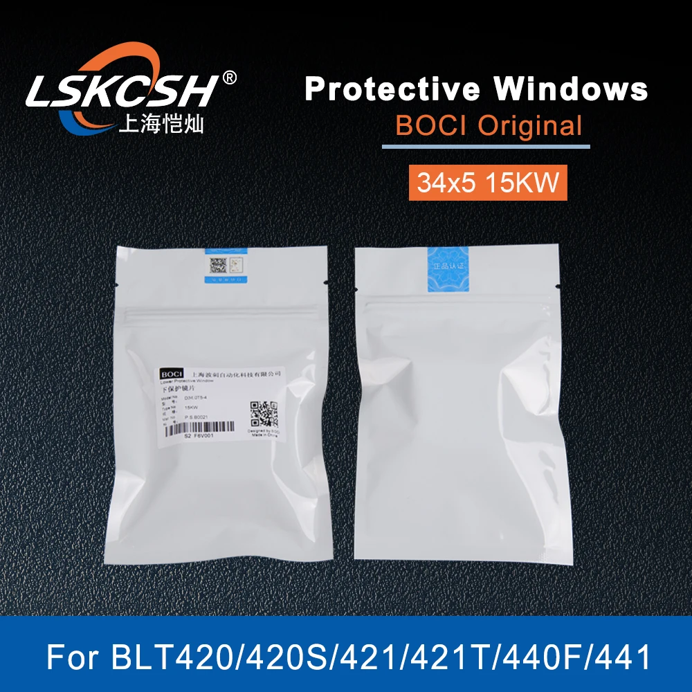 Imagem -03 - Cabeça de Corte a Laser de Fibra Lskcsh Boci Lente Óptica para Boci Janelas Protetoras Original 34x5 15kw 20kw 30kw