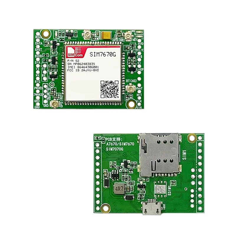 SIMcom SIM7670G MNGV SIM7670G LNGV CAT1 코어 보드 글로벌 버전, 퀄컴 칩, 지지대 데이터, GNSS 옵션, v 없음