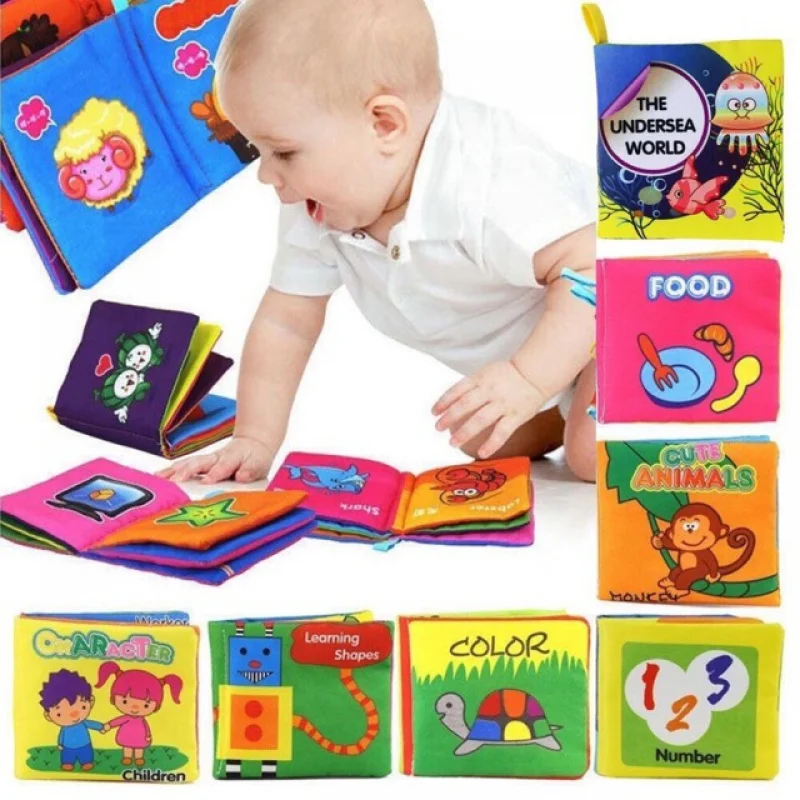 Hellomom Baby Intelligence Development Cloth Book Cognize Book Toys