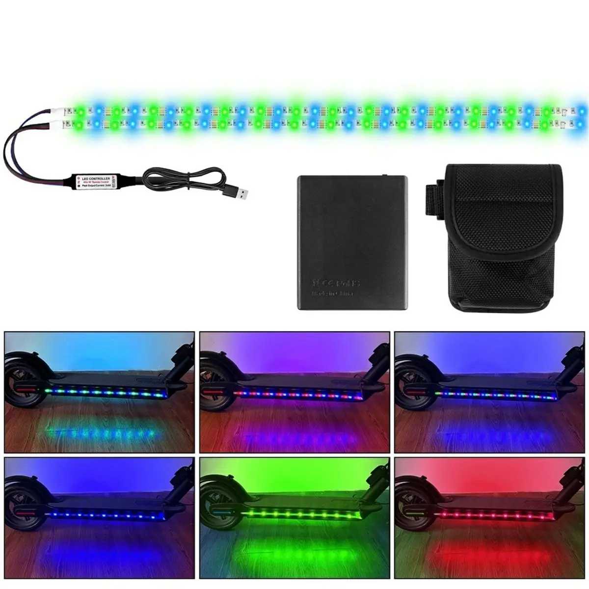 Bicycle RGB Strip Lights are Suitable for Night Riding, Camping Riding, and Outdoor Cycling
