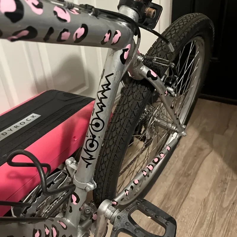 Bicycle Heartbeat Lifeline Waterproof Vinyl Sticker Decal For Mountain Road Bike Frame Top Tube Decor