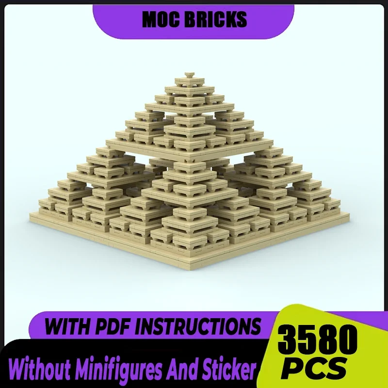 

Creative Model Moc Building Blocks Pyramid Architecture Technical Street View Bricks DIY Assembly Construction Toy Holiday Gifts