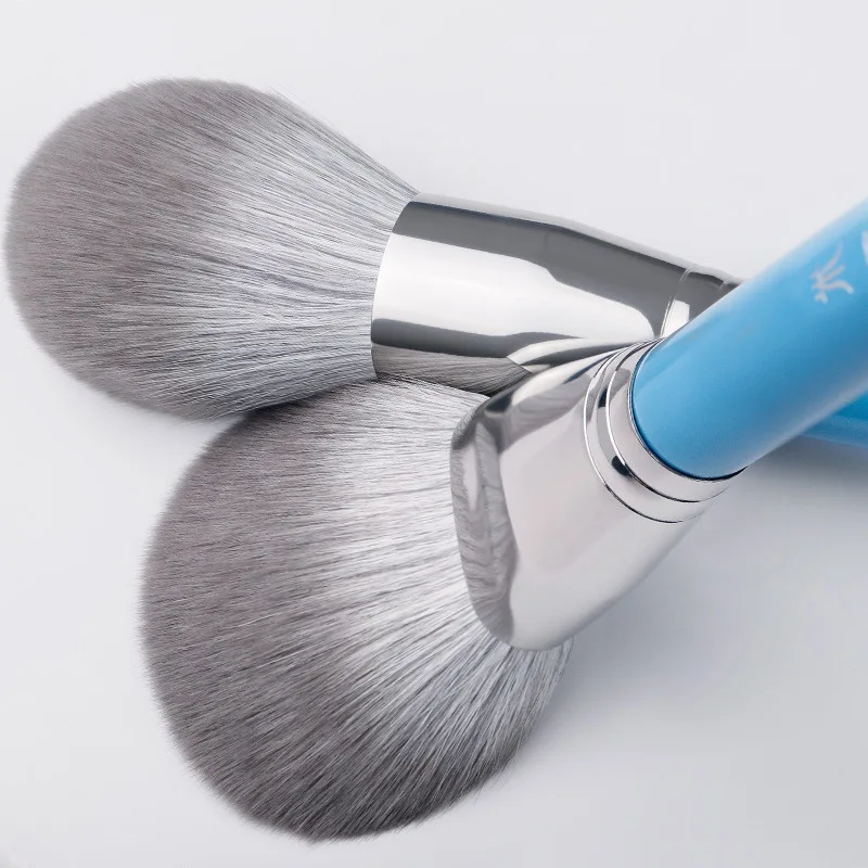 MyDestiny Blue Iris-Ensemble de pinceaux de maquillage et kit, fibre super douce, haute qualité, visage et yeux, fond de teint, fard à barrage, pinceau à poudre, 13 pièces