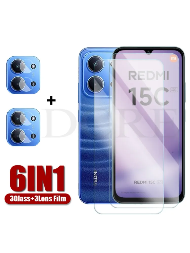 Pour Xiaomi Redmi 15C 4G verre pour Xiaomi Redmi 15C 4G écran trempé verre de protection caméra Len Film pour Xiaomi Redmi 15C 4G