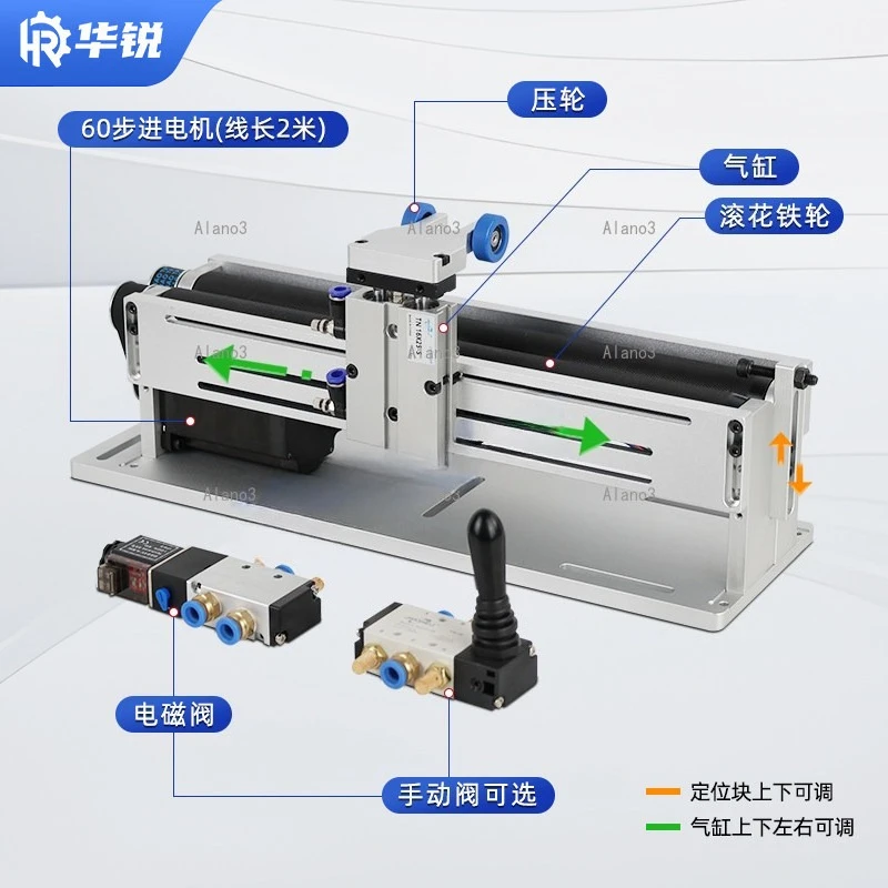 Circular tube sealing welding tooling laser handheld  cylindrical marking rotary table roller type rotation visual inspection