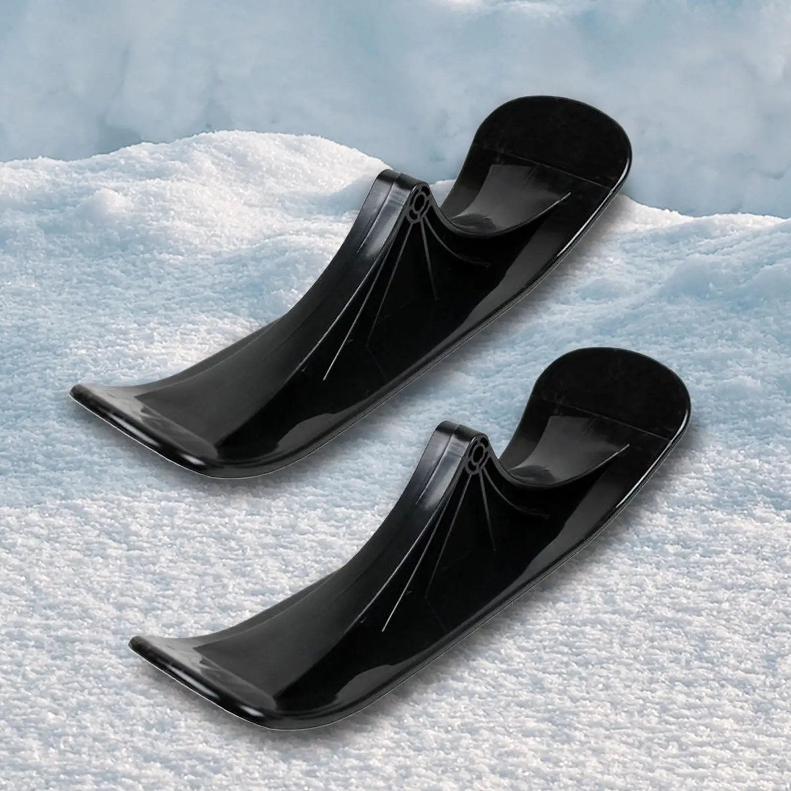 Ski Skate Board Conversion Kit 1 Pair Lightweight Ergonomic Winter Sports Sledge Snow Sled Ski Scooter Conversion Kit
