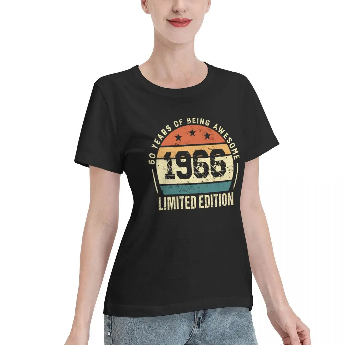 Multi Occasion 1966 Birthday Vintage 60th Bday Milestone Women's T-shirt Retro Travel Wear Top