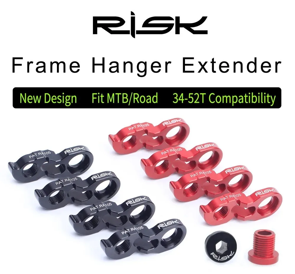 RISK Fahrrad-Schaltaugenverlängerung für Rennrad und Mountainbike – Adapter für Schaltaugen – Detail 1