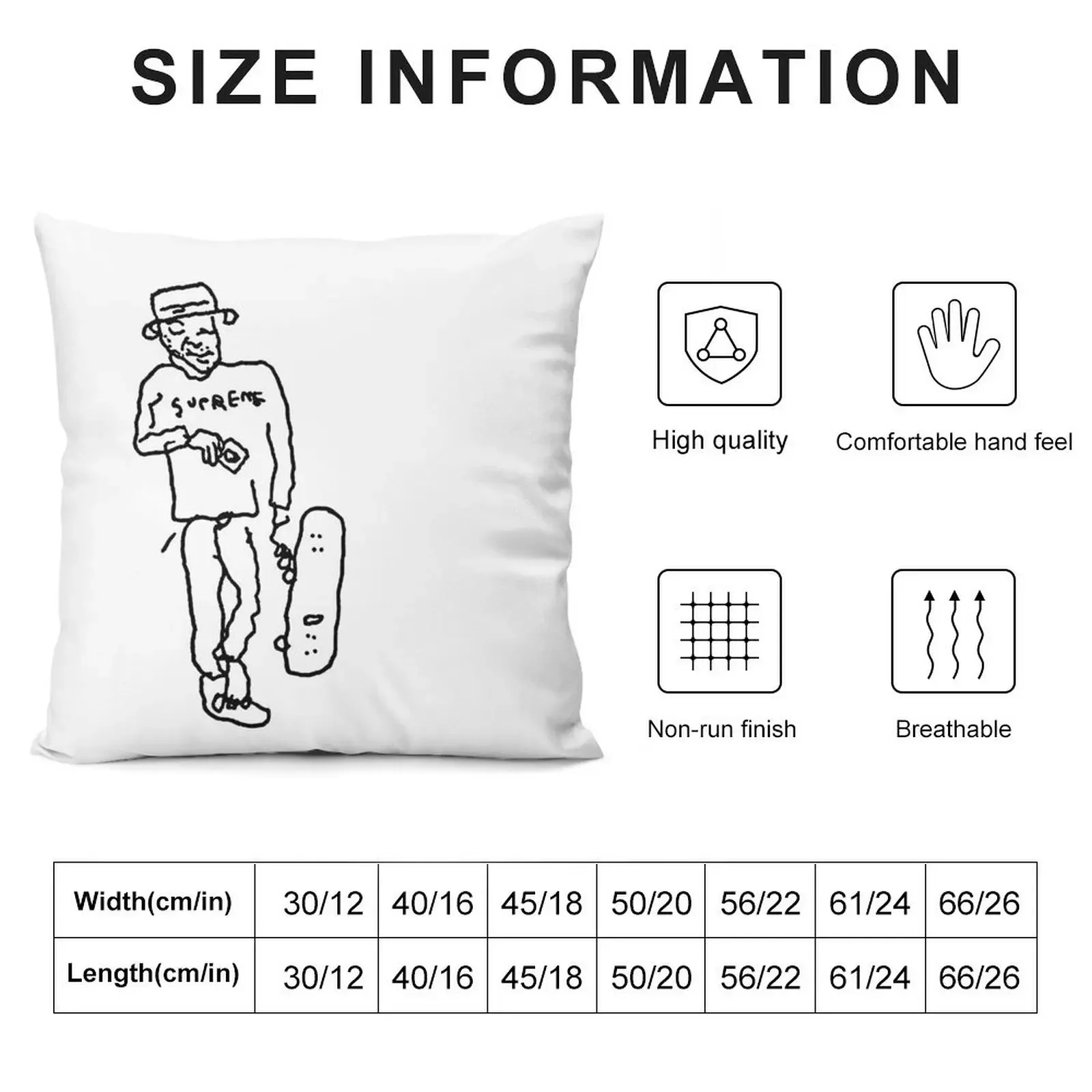 Mark Gonzales' Sketch Throw Pillow Cushions Sofa Pillow Cover Sofas Covers Couch Cushions pillow