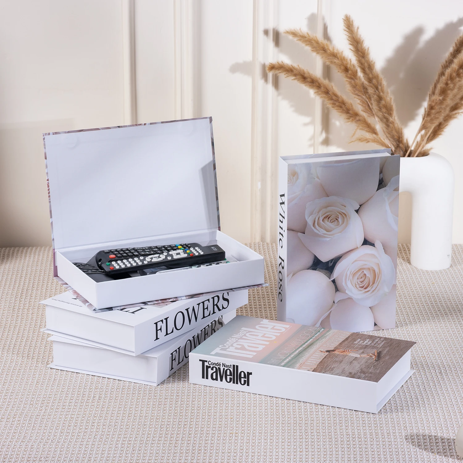 Art Luxury Fake Books Home Decoration Remote Control Storage Box Coffee Table Fashion Home Decoration Accessories