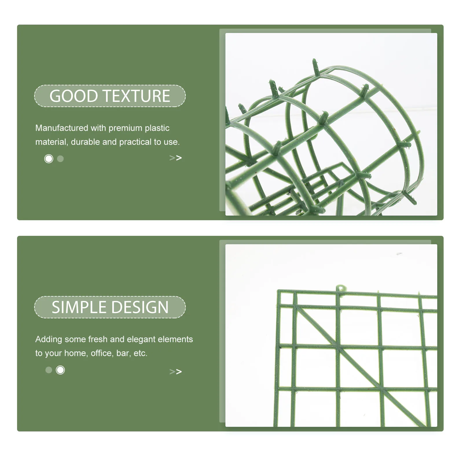 

8pcs Flower Arrangement Grids Plastic Decorative Panels for DIY Wedding Party Decoration Wall Flowers