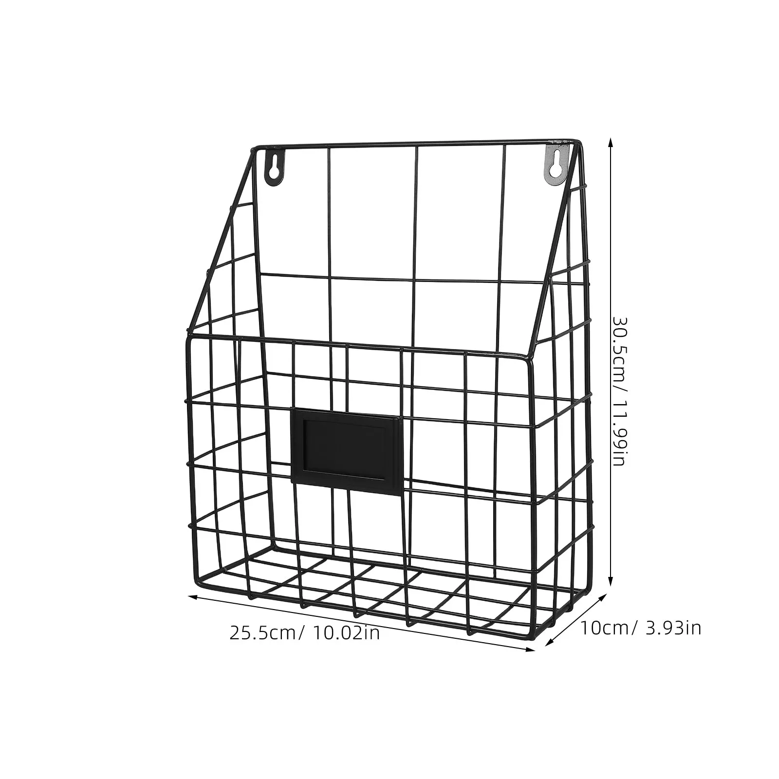 Black Wrought Iron Document Storage Rack Nordic Desk Accessories for Magazines Files Paper Organizer Desktop Organizer