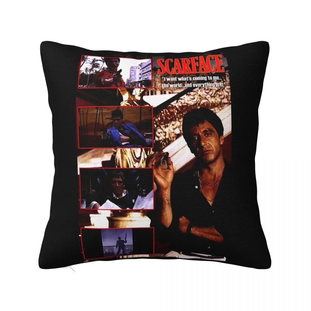 Ace Movie Tony Montana Mens Composite Gangster Photos New Youth Gift Animal Men Latest Brand Humor Pillow Case