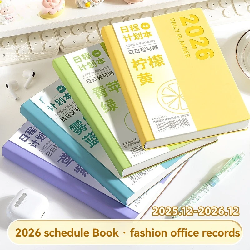 1PC Zeitplan Notebook A5 Wasserdicht Verdicktes Leder wie High Beauty Beliebte Plan Notebook Notebook