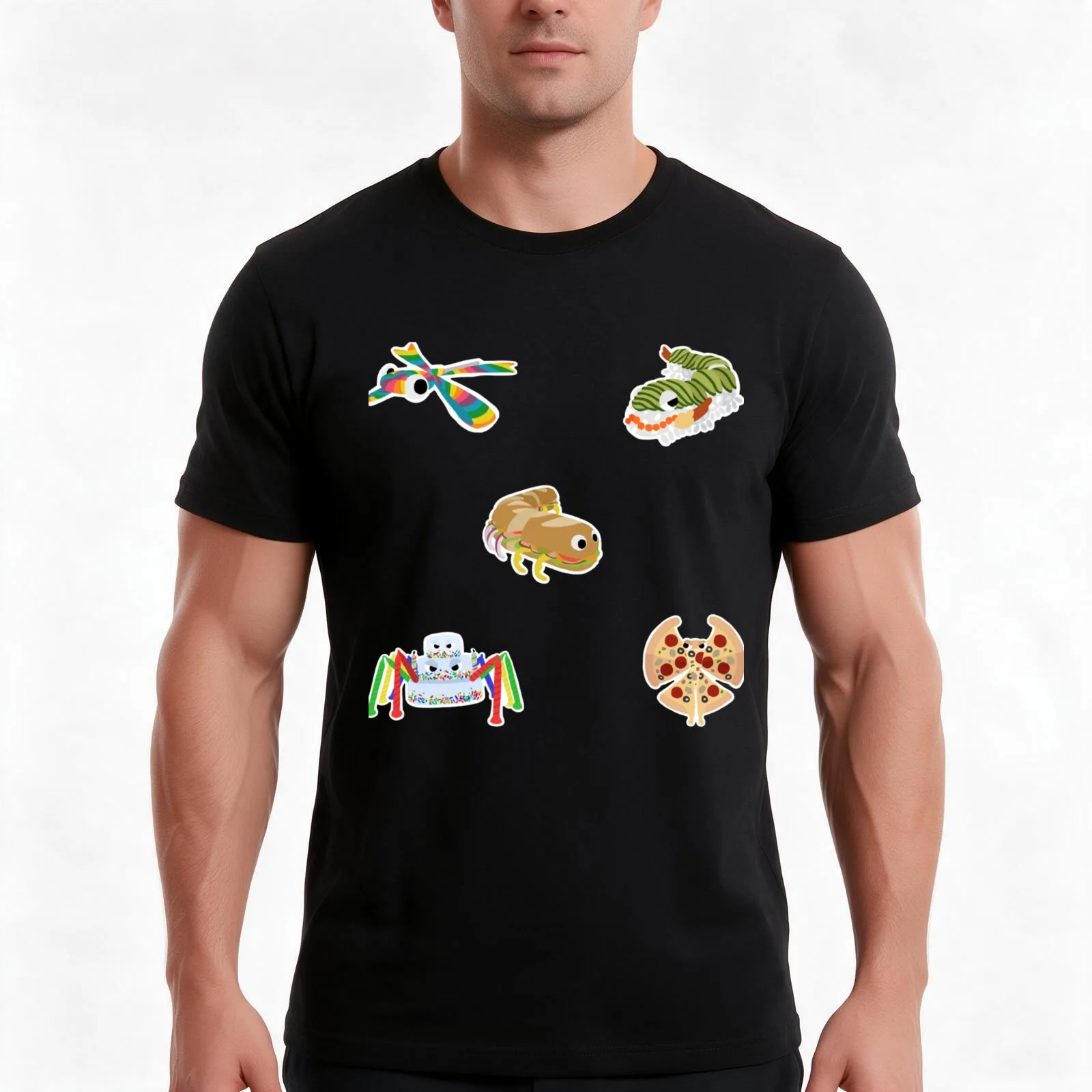 Bugsnax Best Of Bugsnax Pack For Fans T-Shirt, Summer Casual Cotton Tee, Oversized Streetwear Tops, Vintage Graphic Print