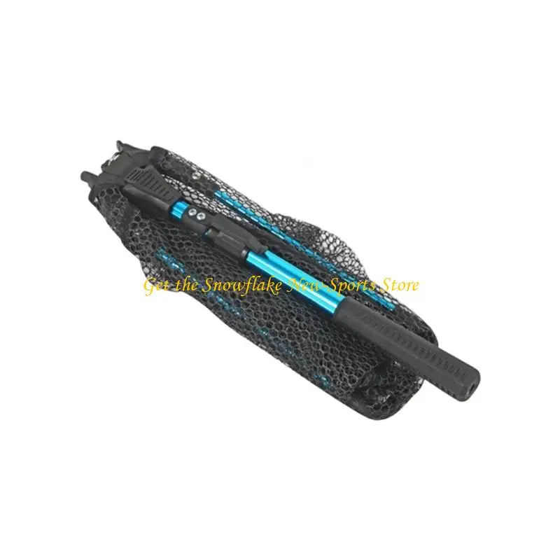 E56D Comfortable Grip Landing Net Saltwater Fishing Tackle Tool Aluminum Poles