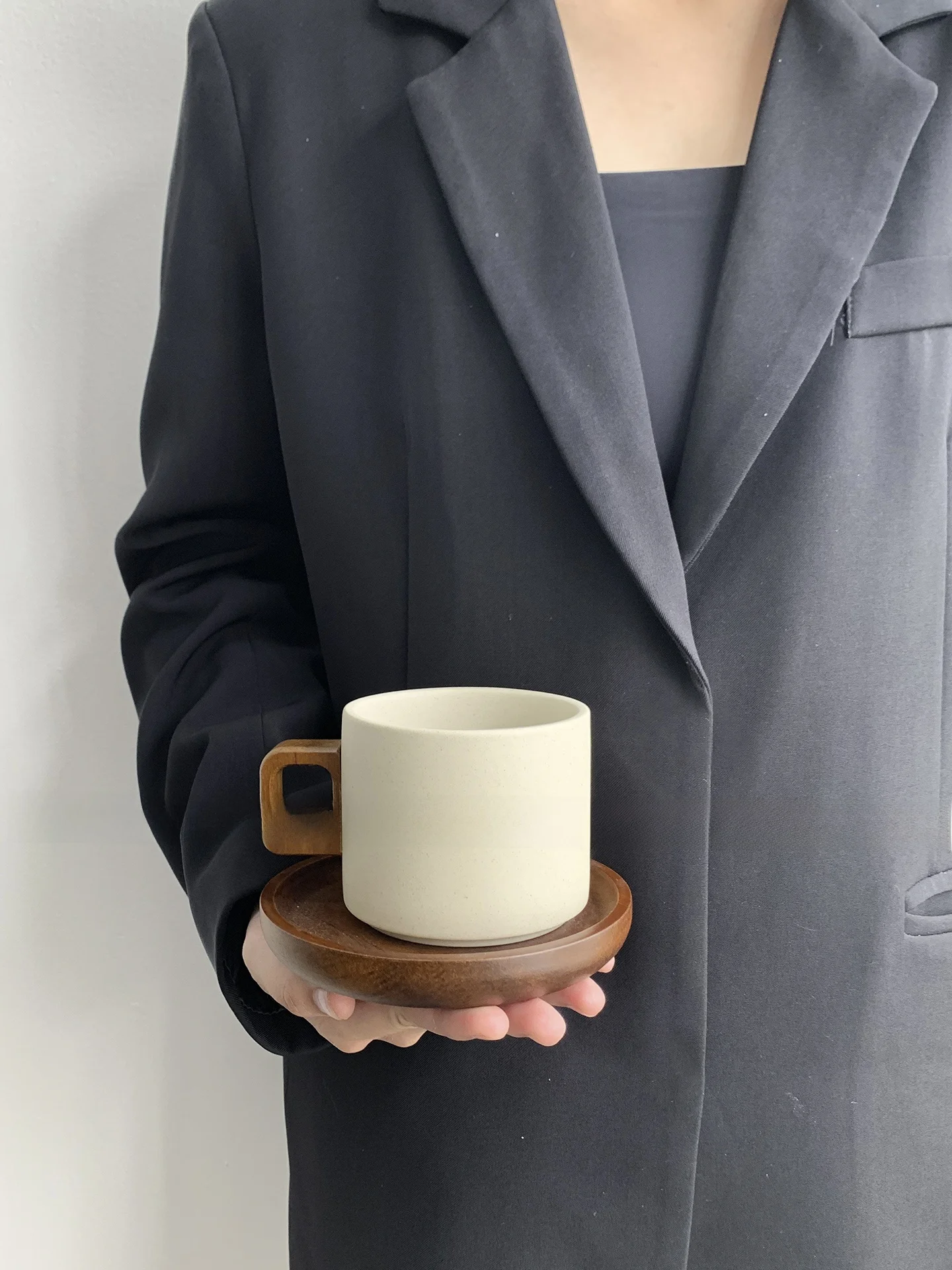 Coffee Tea Gift Set - Simple Modern Ceramic Coffee Cup And