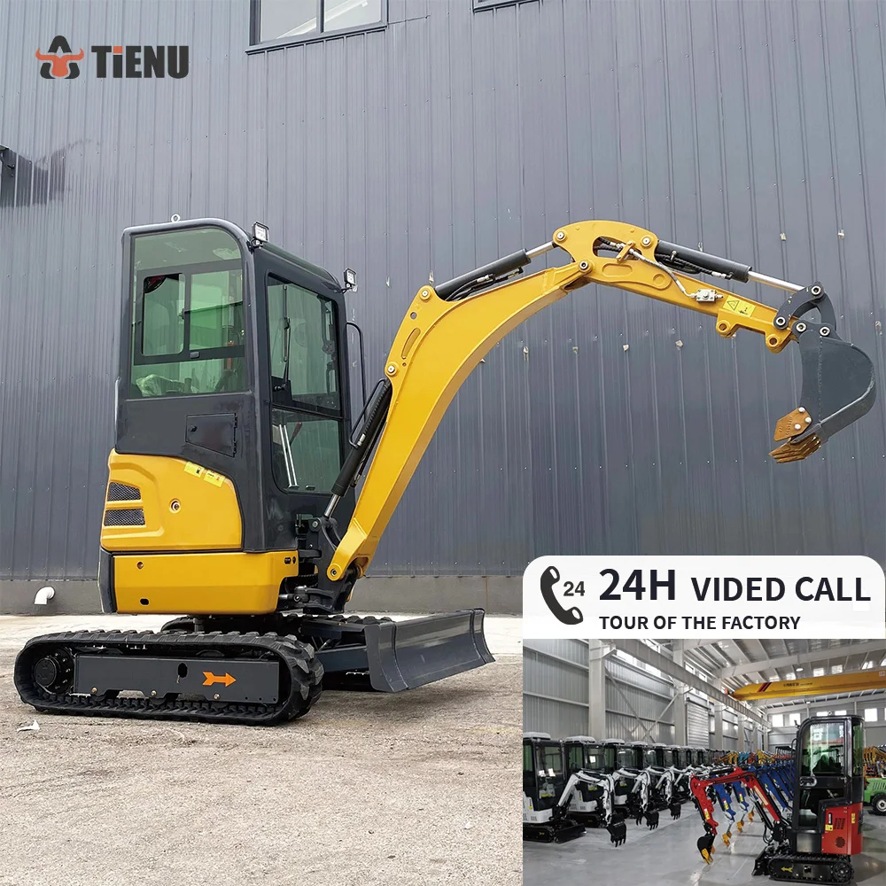 

Factory Sale Mini Crawler Rubber Track Digger Excavator Price 1 Ton 1.5Ton 2Ton Excavator