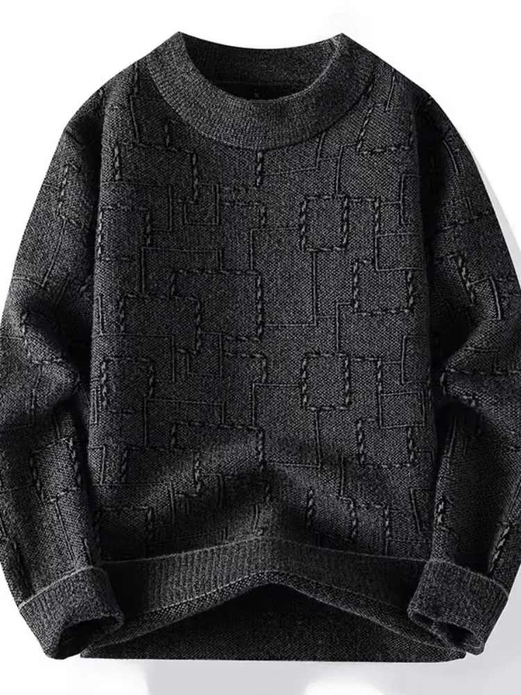 الرجال لينة الجولة Ne تريكو شتاء جديد فضفاض الراقية شريط ملابس داخلية دافئة فو المنك المخملية عادية Sle طويل Sve #1