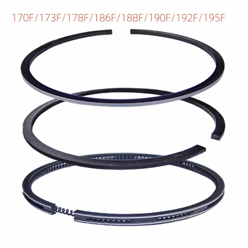 Pierścień tłokowy pasujący do jednokomorowego silnika diesla 170F 173F 178F 186F 188F 192F 195F, generatora 2kW 5kW 6kW 7kW 8kW, pierścień tłokowy