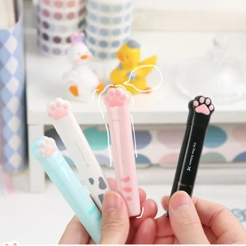 Kawaii القط مخلب مقص المحمولة لطيف مقص صغير مكتب الطالب مقص متعدد الوظائف مقص صغير القرطاسية