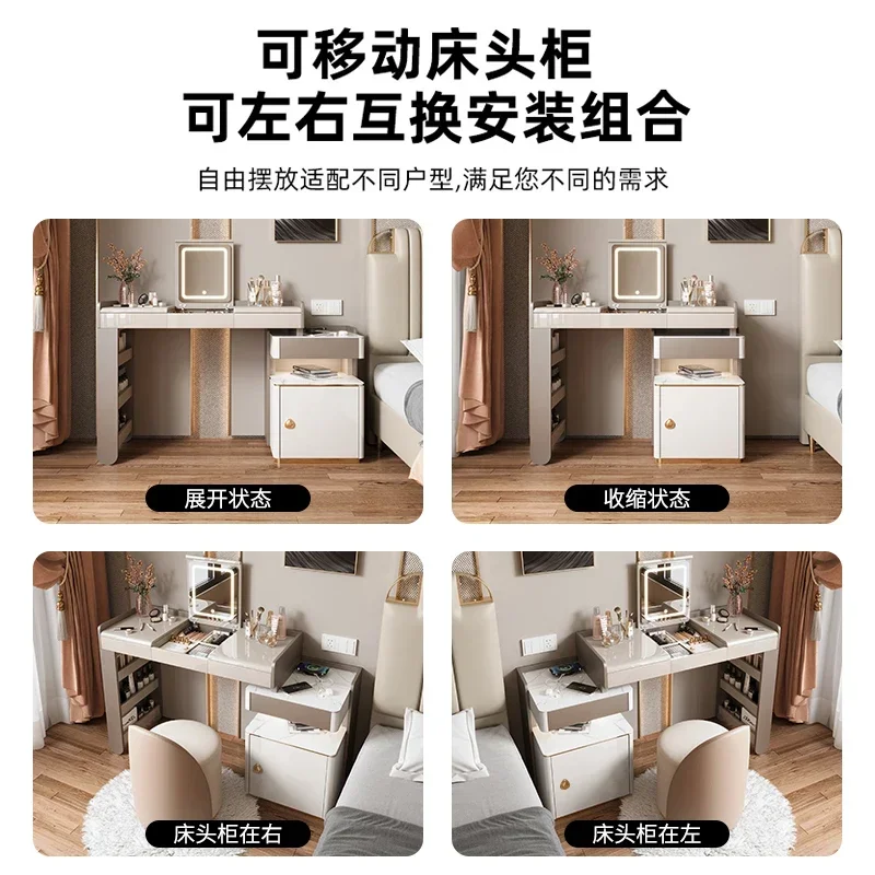 anti-theft bedside table, desk safe 1 meter plus fingerprint password, small family smart with light luxury bedroom