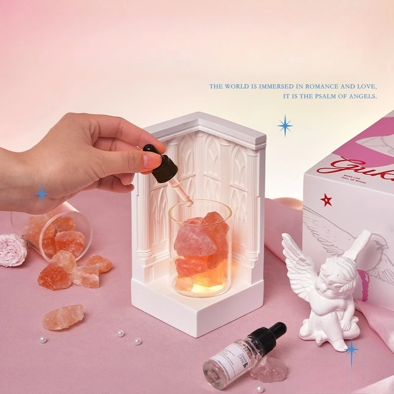 For Pink  Aromatherapy Ornament Gift Box Premium Fragrance Diffuser Stone Fireless Aromatherapy Home Fragrance