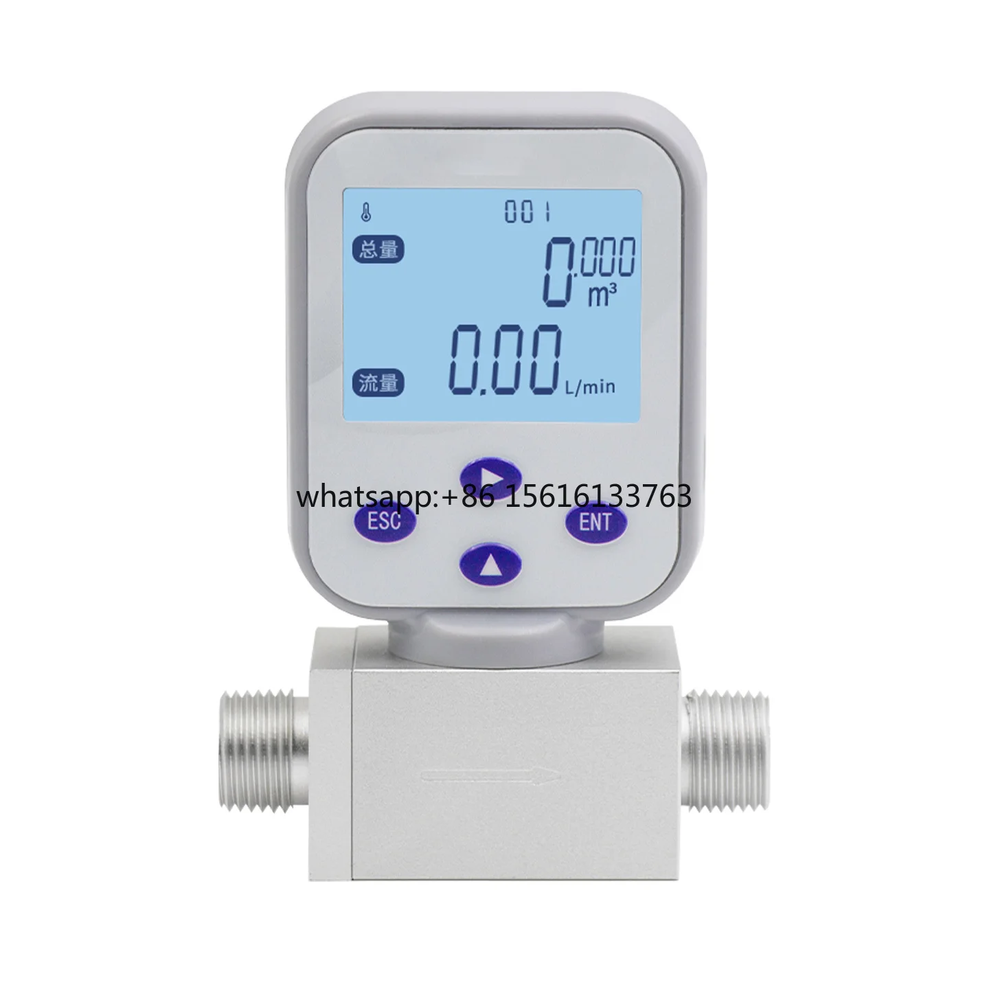 

High Precision MEMS Sensor RS485 Modbus 4-20mA Output Low Flow Air N2 O2 Measurement Thermal Gas Mass Flow Meter