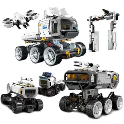 Wandering Earth II Building Blocks Astronaut Figures Moon Vehicle Lunar Transporter Space Station Bricks Toys For Children Gift