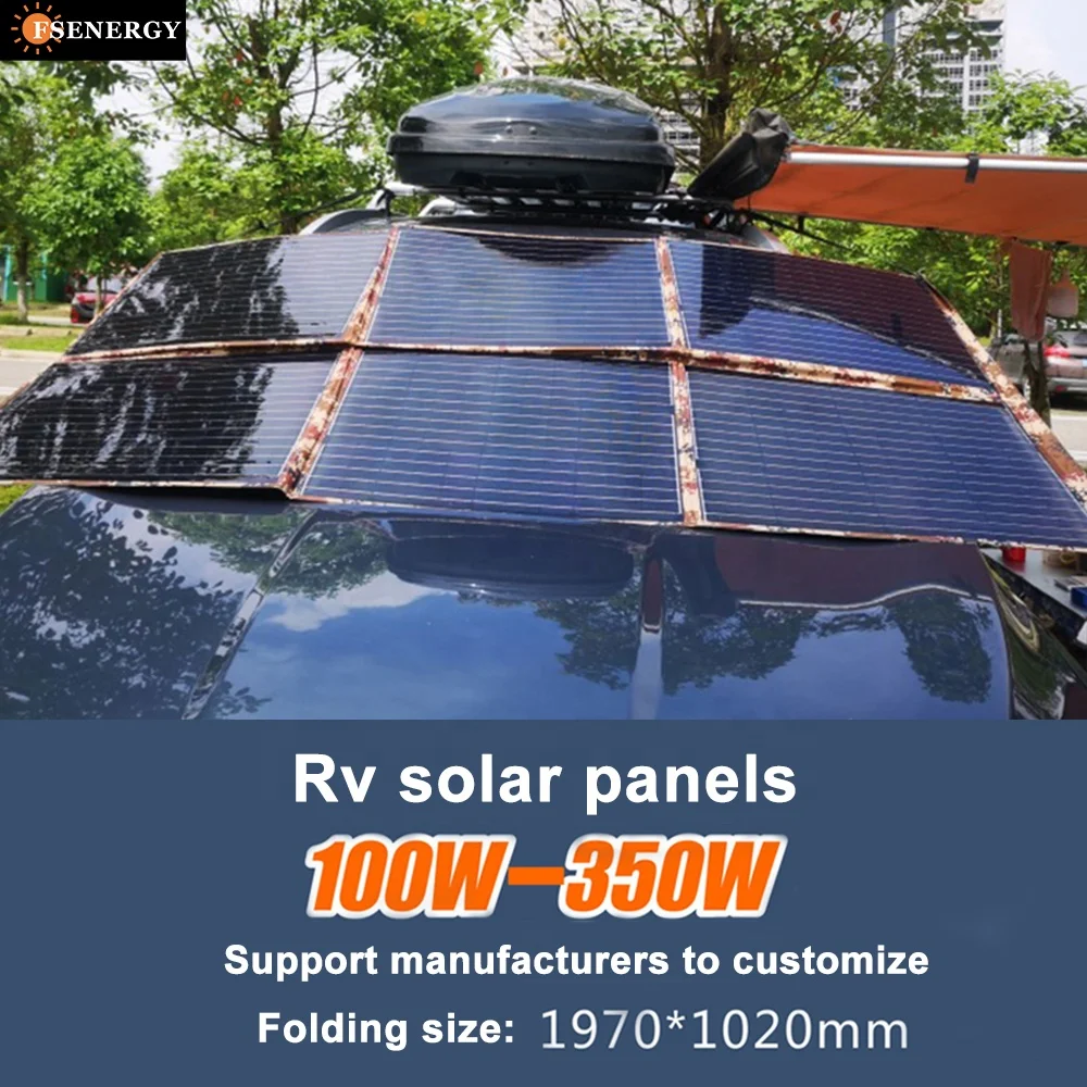 350W Flexible Monocrystalline Solar Panel With 21% Efficiency For RV Electronic Car & Portable Power Station Charger view 4