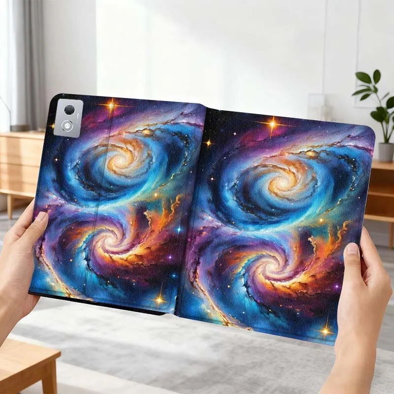 

Colorful Spiral Galaxy Art For Vivo Pad SE 11 5 3 2 Pro 12.3 13 12.1 11.5 Air IQOOPad Foldable Tablet Case Gift