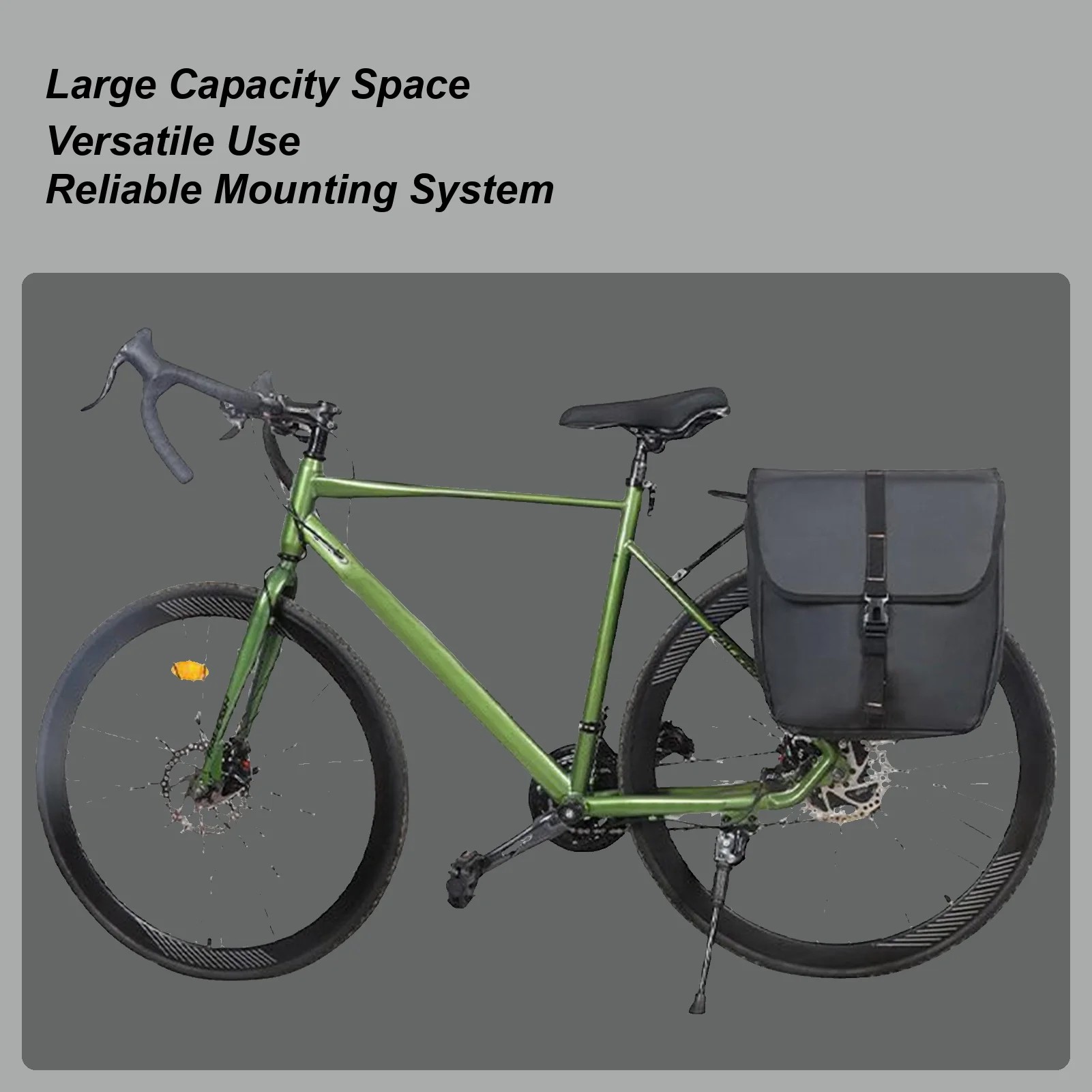 

Panniers Bike Bags 20L Road Biking Tail Pack Waterproof Cycling Bag Organizer Carry Handle For Bicycles Daily Commuting Travel