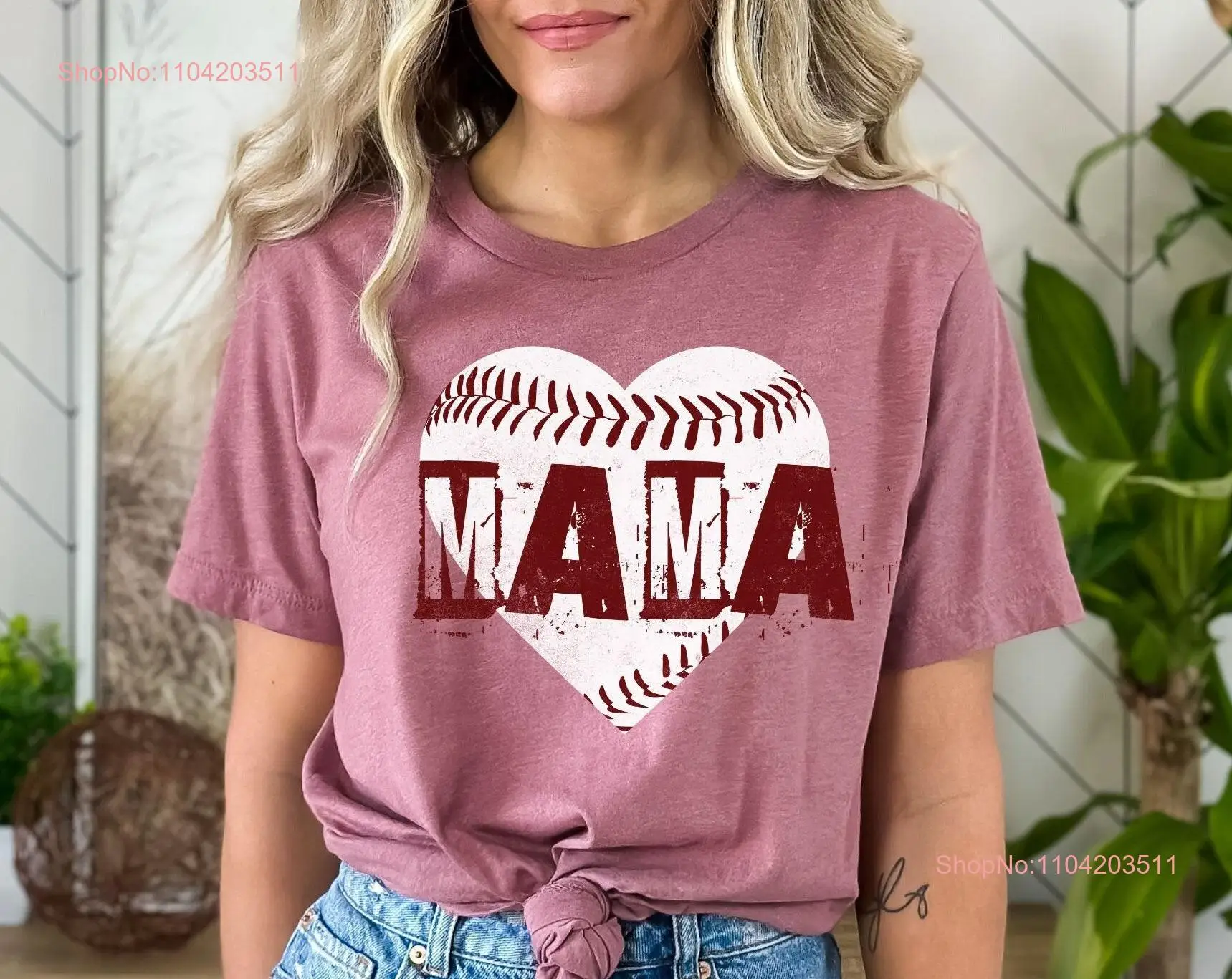 Mama T Shirt Baseball Mom Mommy Cute Mother's Day Life Girl long or short sleeves