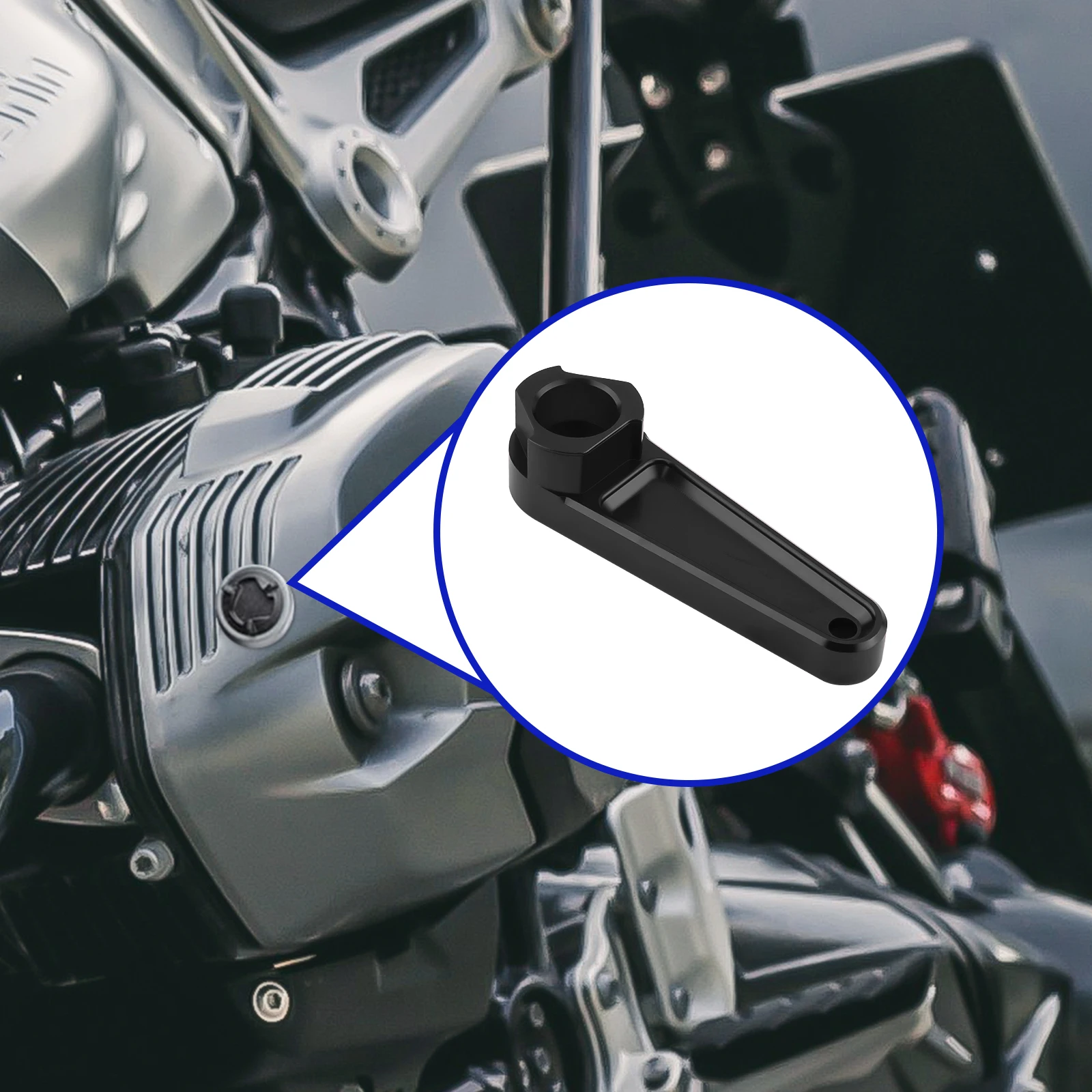 GMIPIX Motoröl-Einfülldeckelschlüssel, Werkzeug zum Entfernen des Öleinfülldeckels für BMW 1200 R1200RT R1200R R1250GS R1200GS ADV R18 1250 R Nine – Detail 5