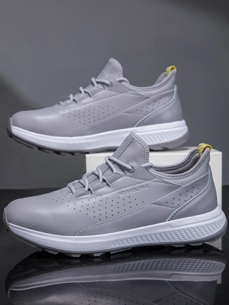 

Men's Golf Shoes Ultra-Leather Breathable Golf Ball Shoes Comfortable Lightweight Sports Footwear for Men