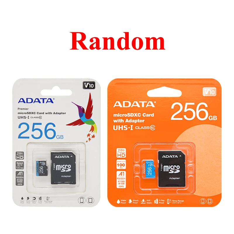 ADATA TF (MicroSD) การ์ดหน่วยความจํา AUSDX UICL10A1 ความเร็วสูงรุ่น A1C10 V10 micro sd card100MB/S การตรวจสอบ Tachograph การ์ด
