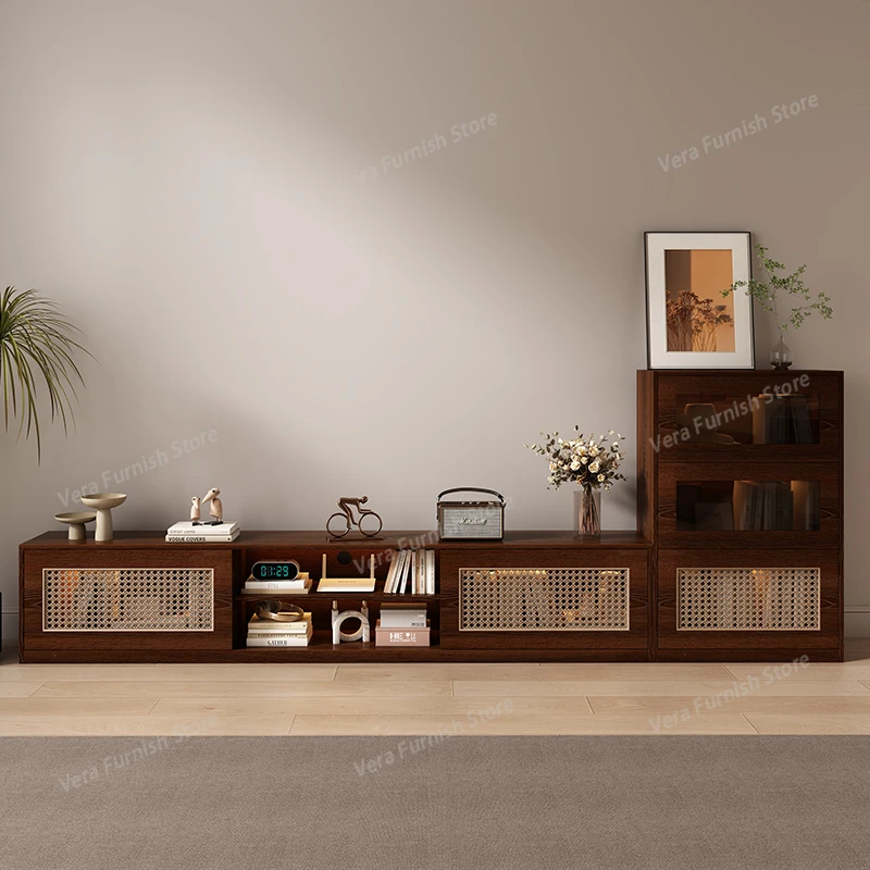 

Movies Drawers Tv Stands Wood Aesthetic Minimalist Designer Retro Tv Table Universal Storage Muebles Para Tv Italian Furniture