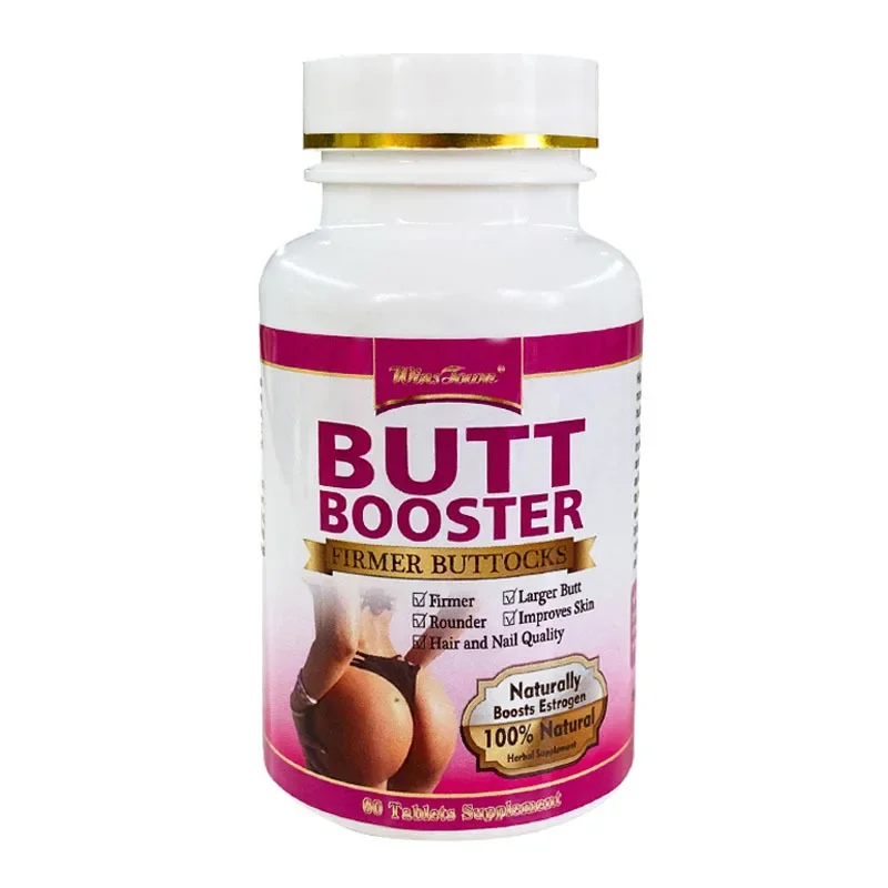 2 Bottles Natural Buttock Enlargement Capsules Big Hip Up Pills Big Ass Buttocks Lift Firming Massage Buttocks