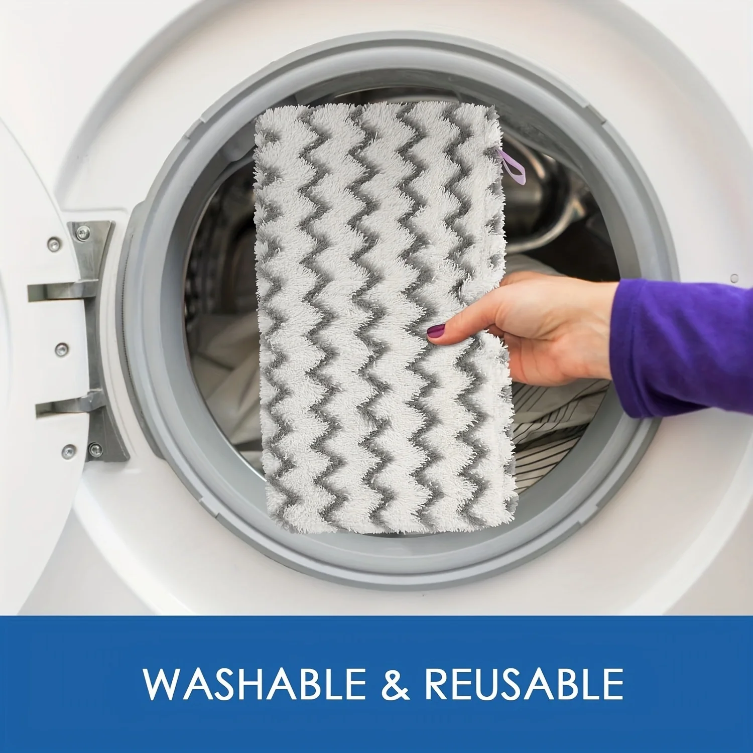 وسادات ممسحة بخارية مطورة (عبوة من قطعتين) لـ Shark S3501/S3601/S2901 إلخ. - متوافق مع جميع الأرضيات الصلبة