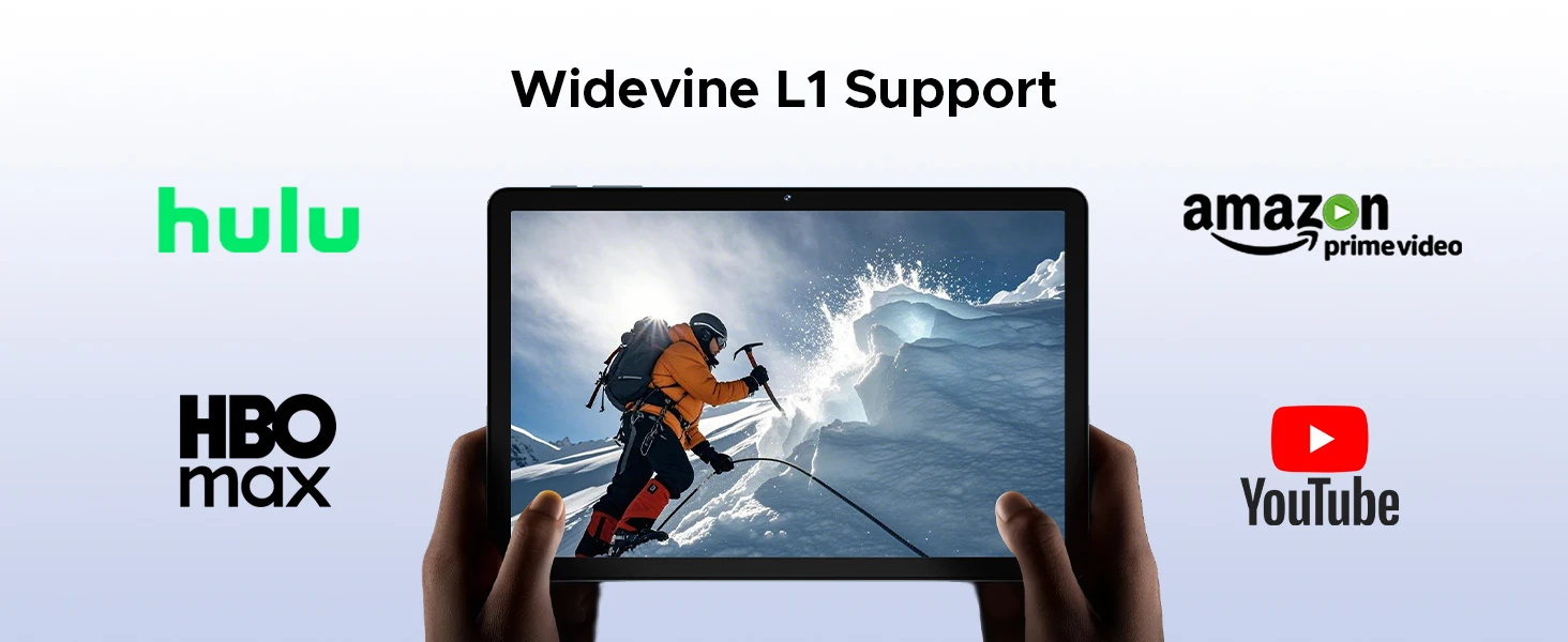 DOOGEE Tab G6 2 in 1 Tablet PC 4G LTE 11 Inch Android 15 30GB RAM(6+24) 256GB ROM 8000mAh Battery Support Widevine L1 Tablet PC