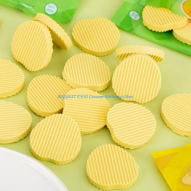 

8Pieces Fun Crisps Eraser Novelty Theme Rubber Erasers For Student