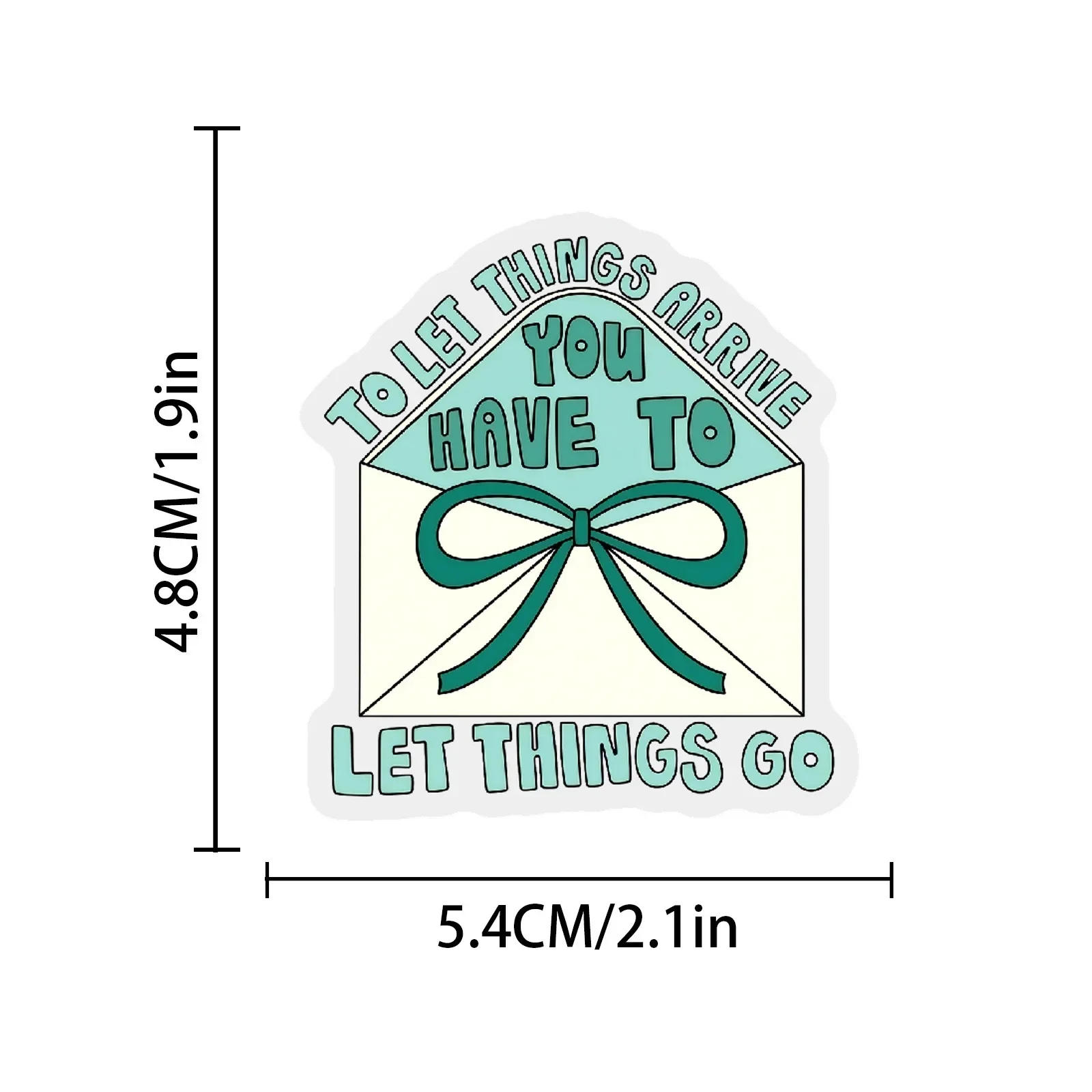 50 Stück Lustige Bunte Transparente Motivierende Wort-Aufkleber Ins-Sticker DIY Handyhüllen Laptop Koffer Geschenk-Aufkleber – Detail 6
