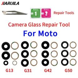 Camera Lens For Moto G04 G73 G82 G13 G14 G22 G23 G24 G31 G42 G50 G53 G71 G34 G84 Rear Back Camera glass Lens With Glue Adhesive