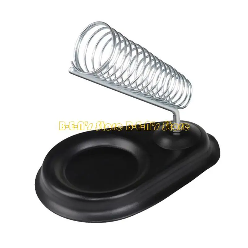 Y1AD Round Soldering Iron Stand Rack for Electronics and Craftsmen Heavy Cast Iron Base