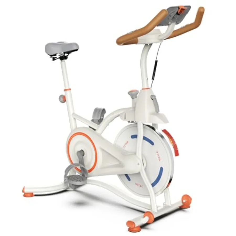 

Indoor Exercise Bike with Digital Display Heart Rate Sensors Phone Mount 265 LBS Weight Capacity for Home Workouts Black