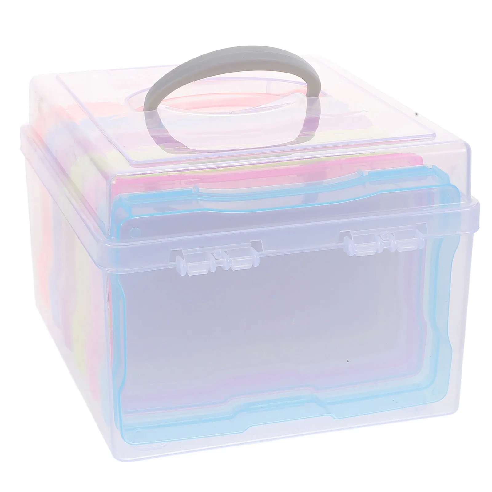 

Reusable Plastic Photo Storage Box Organizer For Cards Postcards Jewelry Screws Beads Craft Container Case Keeper Box