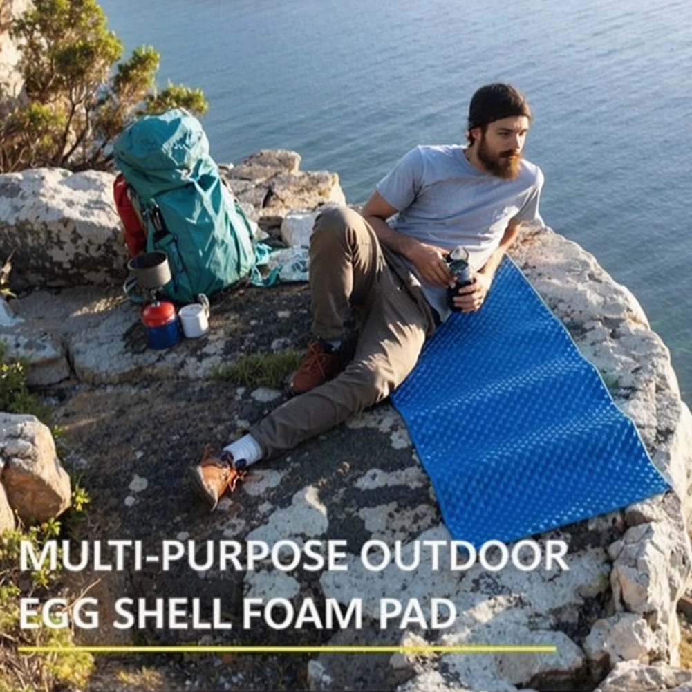 Foam Sleeping Pad Foldable Egg Nest Sleeping Cushion Egg Crate Foam Sleeping Pad for Hiking Camping and Backpacking