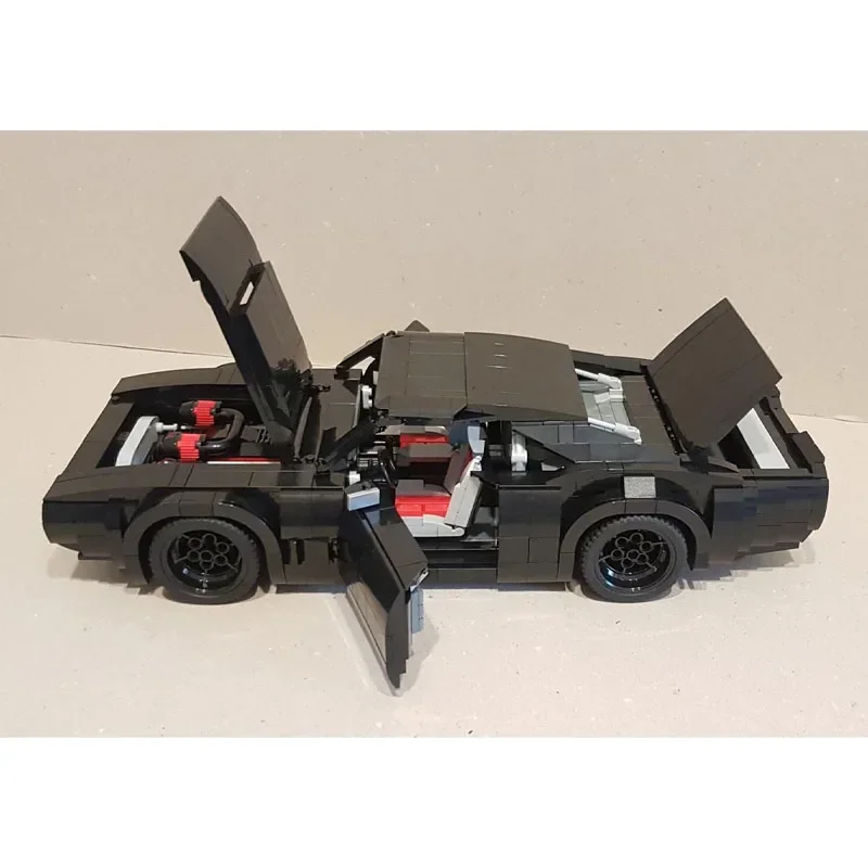 

MOC-147730 черный новый классический спортивный автомобиль гоночный строительные блоки 1987, детали для мальчиков и детей на день рождения DIY строительные блоки игрушки подарки